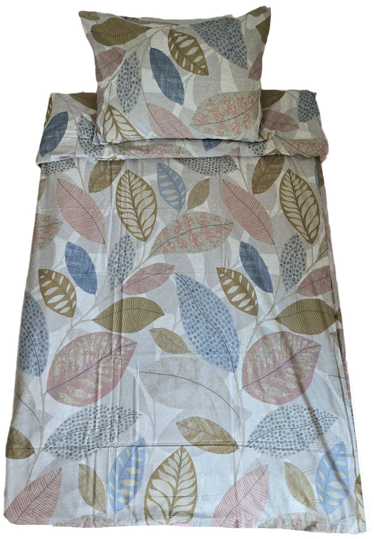 POSTELJNINA LIVING COTTON FLORESTA GREEN 140X200 50X70, RENFORCE, Z ZADRGO