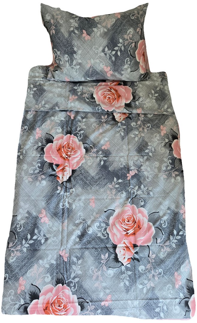POSTELJNINA LIVING COTTON LOVE POWDER 140X200 50X70, RENFORCE, Z ZADRGO