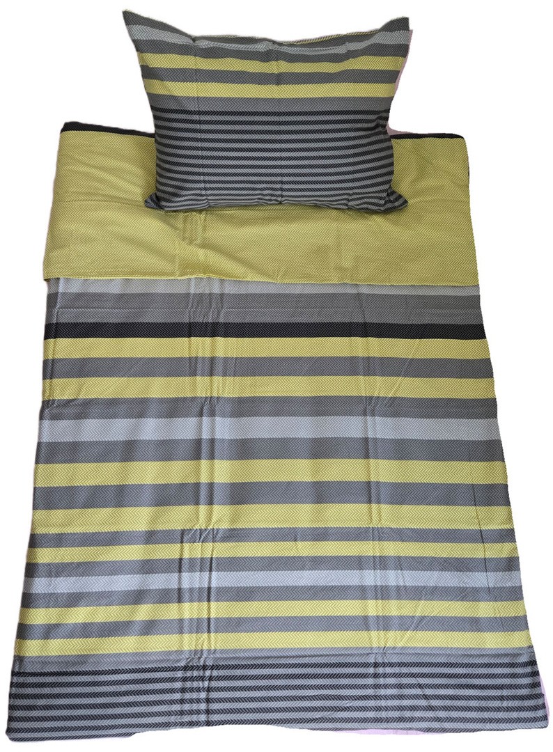 POSTELJNINA LIVING COTTON RHEA GREEN 140X200, 50X70 RENFORCE, Z ZADRGO