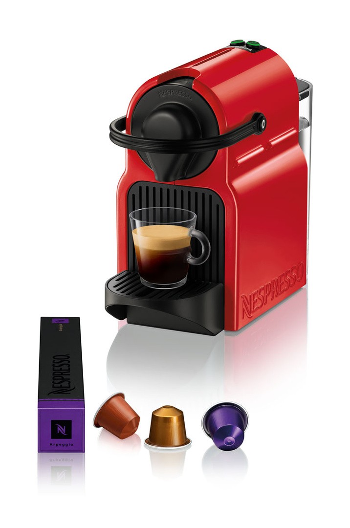 KAVNI APARAT, KAPSULE NESPRESSO INISSIA RDEČ