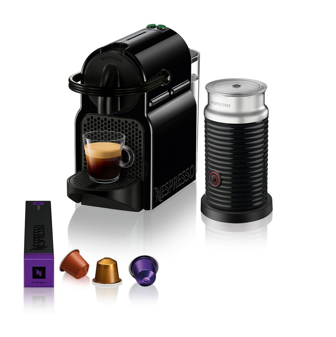 KAVNI APARAT, KAPSULE NESPRESSO INISSIA ČRN & AEROCCINO
