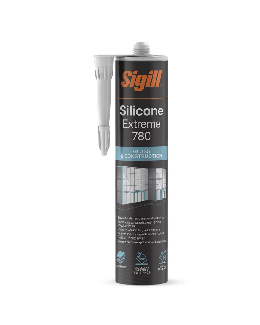 SILIKONSKA TESNILNA MASA SIGILL SILICONE EXTREME 780 300 ML ANTRACITE