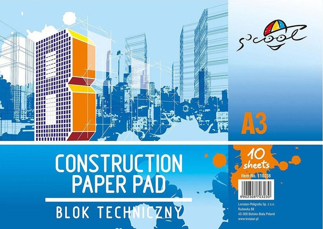RISALNI LISTI,KOLAŽ PAPIR LEVIA 1/10 A3 160GSM 110238