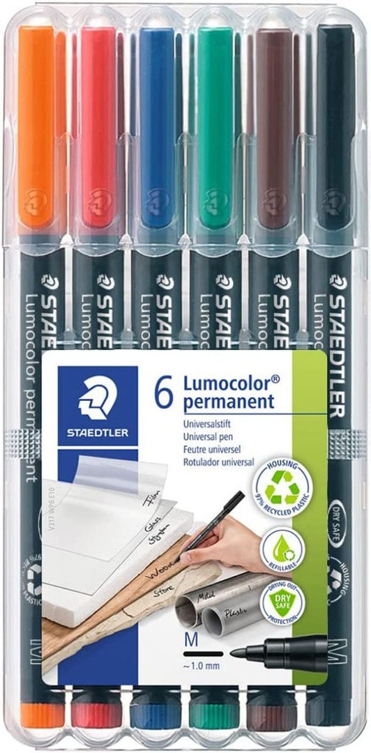 PERMANENTNI FLOMASTER STAEDTLER 317 1/6 M 0.8-1MM