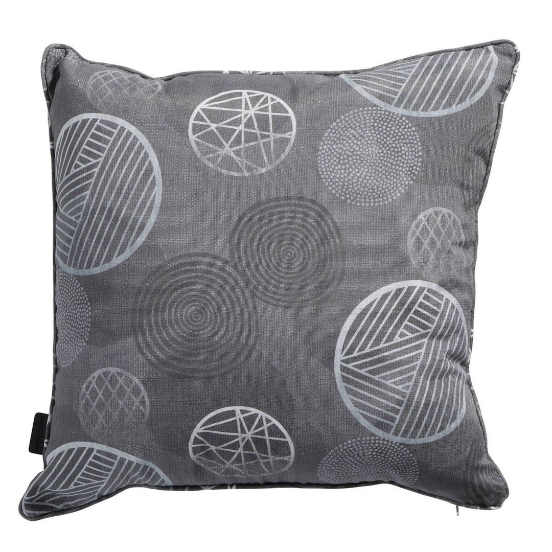 BLAZINA MADISON DEKORATIVNA 50X50 CM TEMNO SIVA, VZOREC KROG