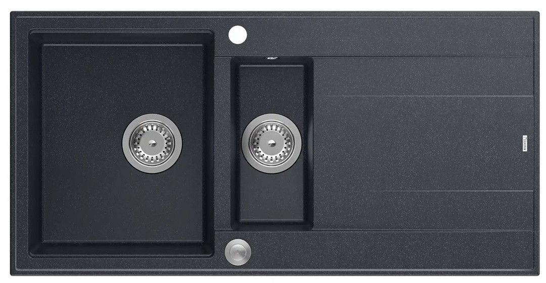 GRANITAL POMIVALNO KORITO QUADRON EVAN 156 ČRN DIAMANT