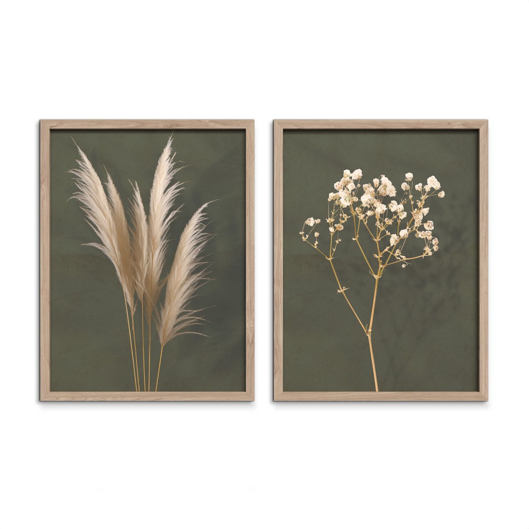 SLIKA STYLER BOHO DVOJNA Z OKVIRJEM 30X40 FR382