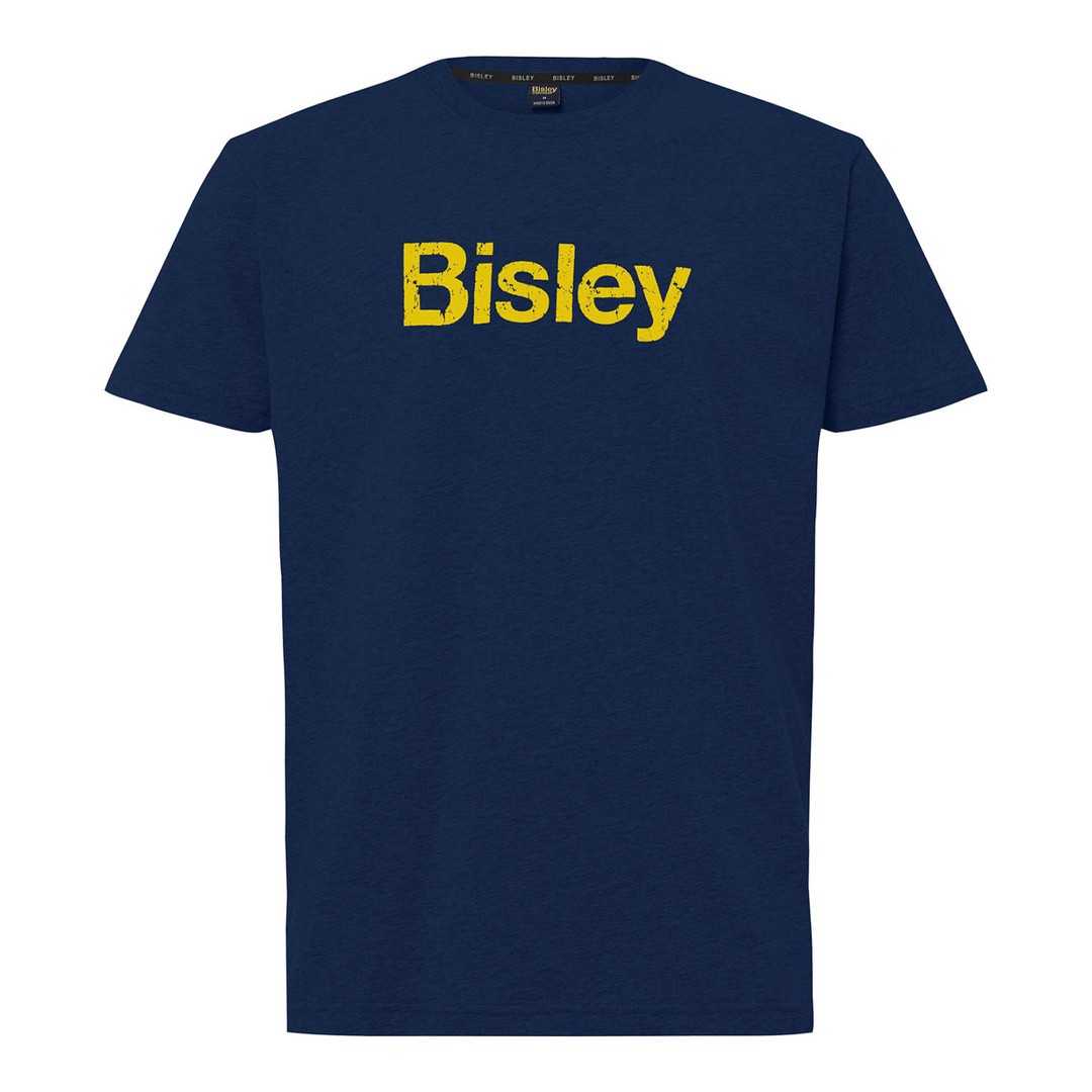 MAJICA KRATKI ROKAV BISLEY T-SHIRT COTTON LOGO TEE M MODRA
