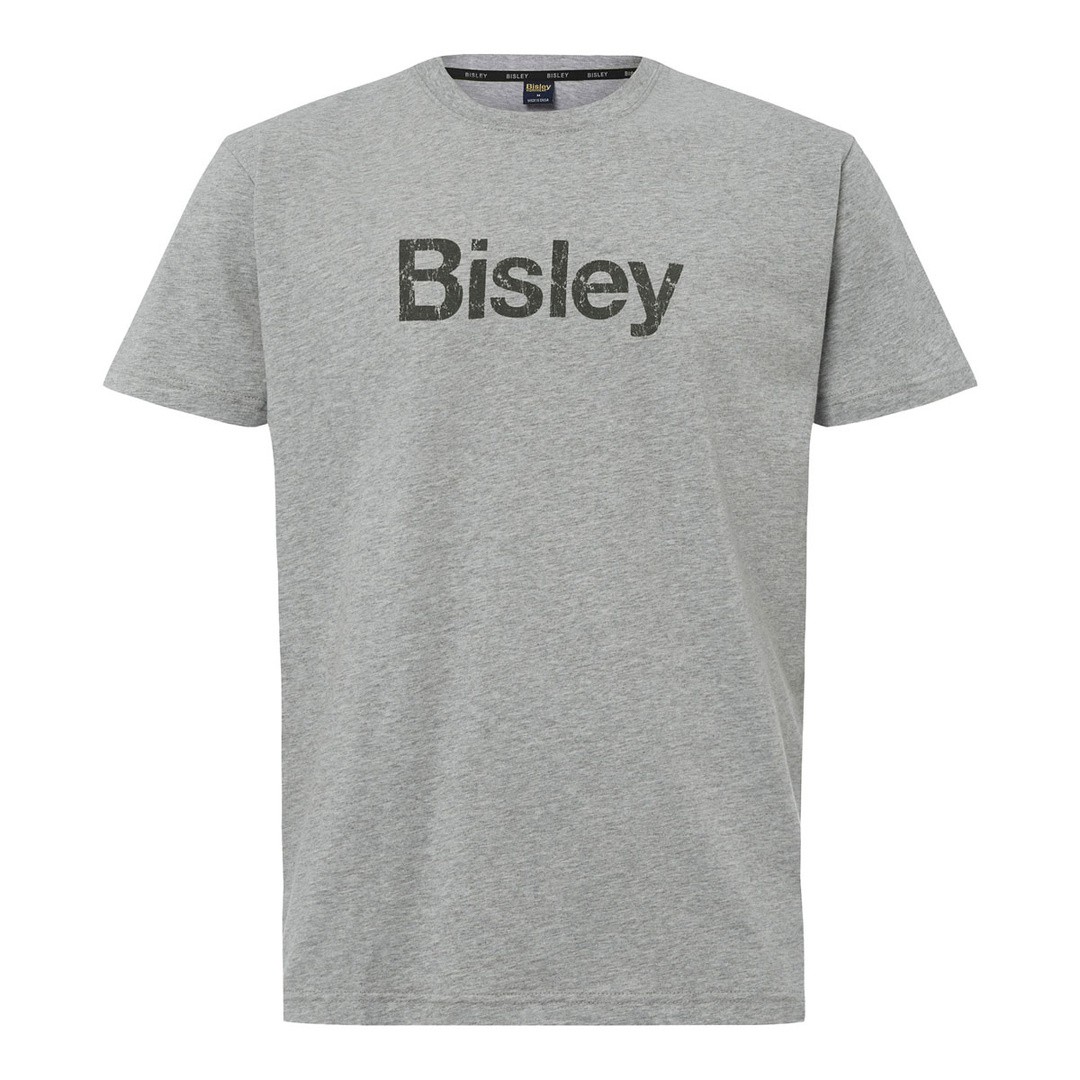 MAJICA KRATKI ROKAV BISLEY T-SHIRT COTTON LOGO TEE L SIVA