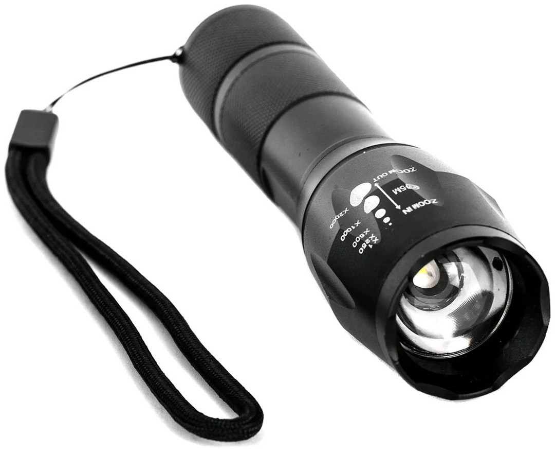 BATERIJSKA SVETILKA ENTAC 5W ZOOM + NOSILEC ZA KOLO
