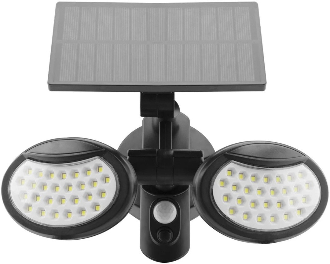 SOLARNA VRTNA SVETILKA ENTAC REFLEKTOR S SENZORJEM 2 LED PANELA 10W 400LM