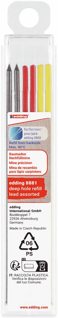 SVINČNIK EDDING SET MINIC ZA SVINČNIK E-8880 SOFT 6/1