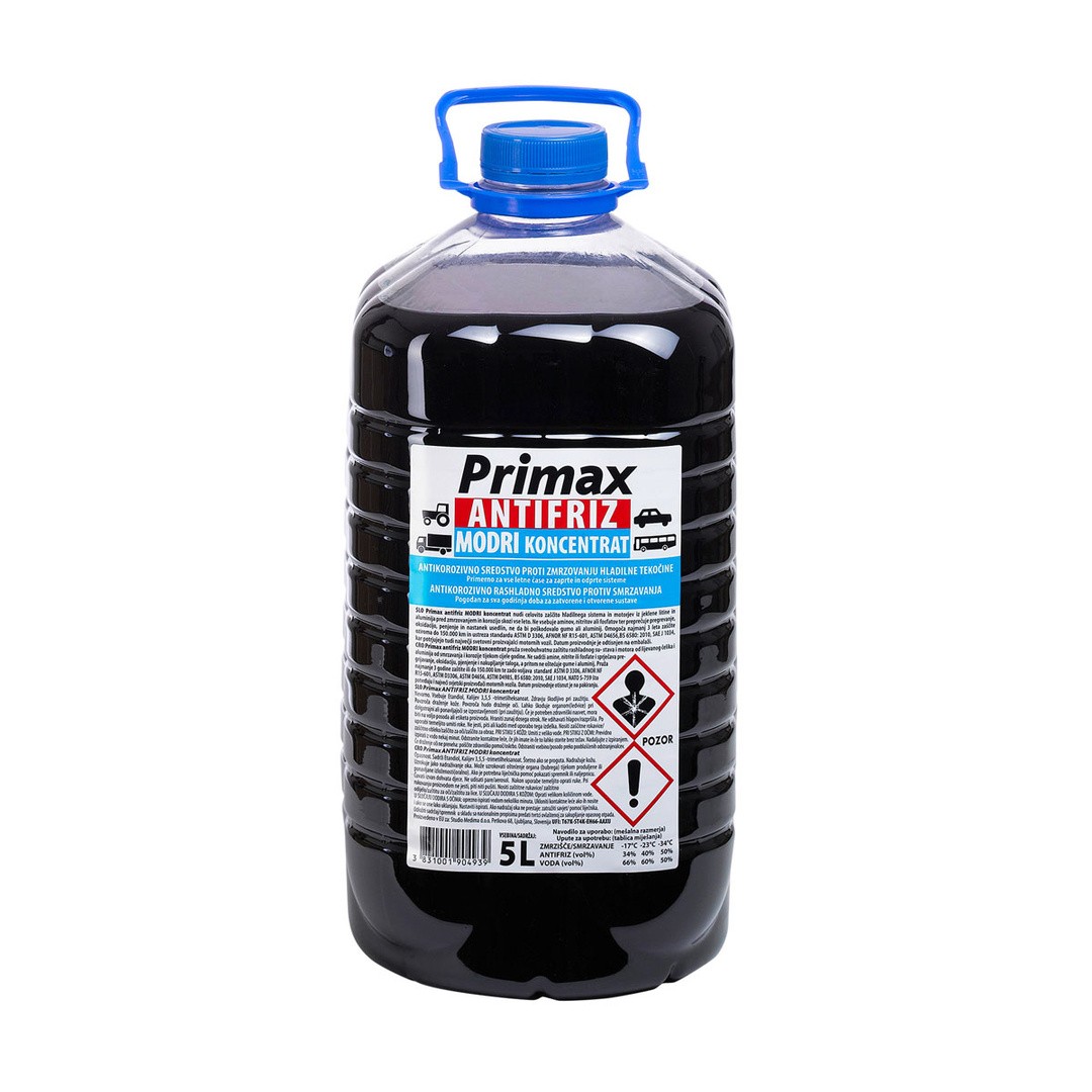 MAZIVA IN TEKOČINE PRIMAX ANTIFRIZ MODRI 5L