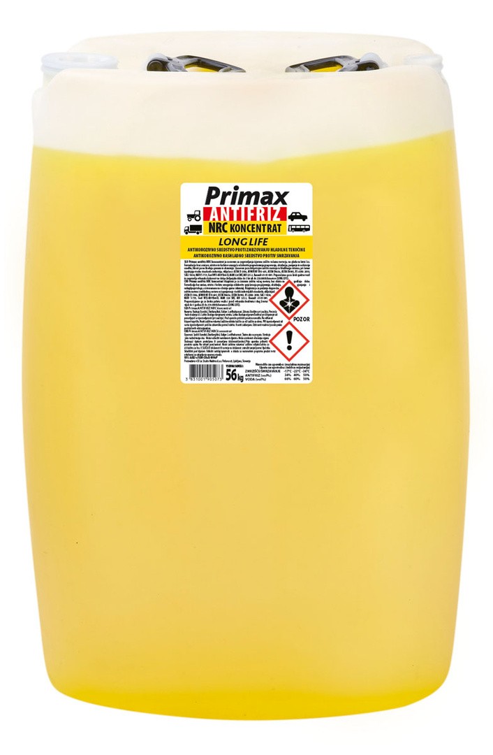 MAZIVA IN TEKOČINE PRIMAX ANTIFRIZ RUMENI NRC 56KG
