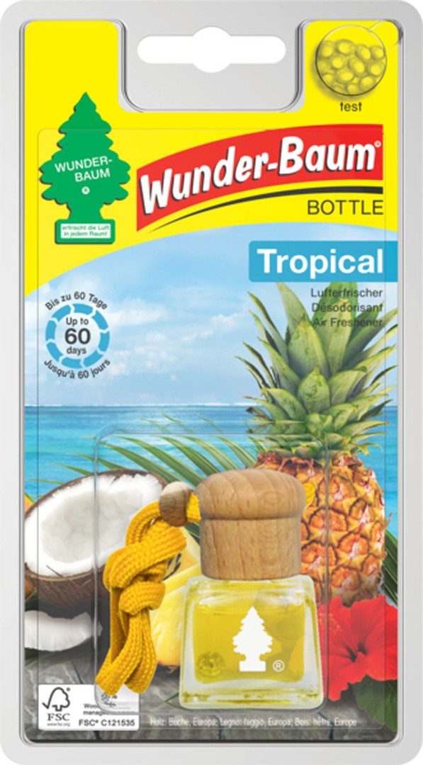 OSVEŽILEC ZRAKA WUNDER BAUM V STEKLENIČKI TROPICAL 4.5 ML
