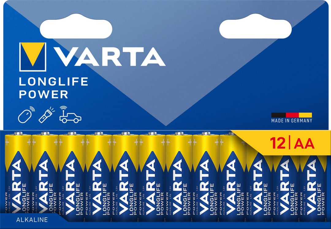 ALKALNI BATERIJSKI VLOŽEK VARTA POWER AA 12/1 LONGLIFE