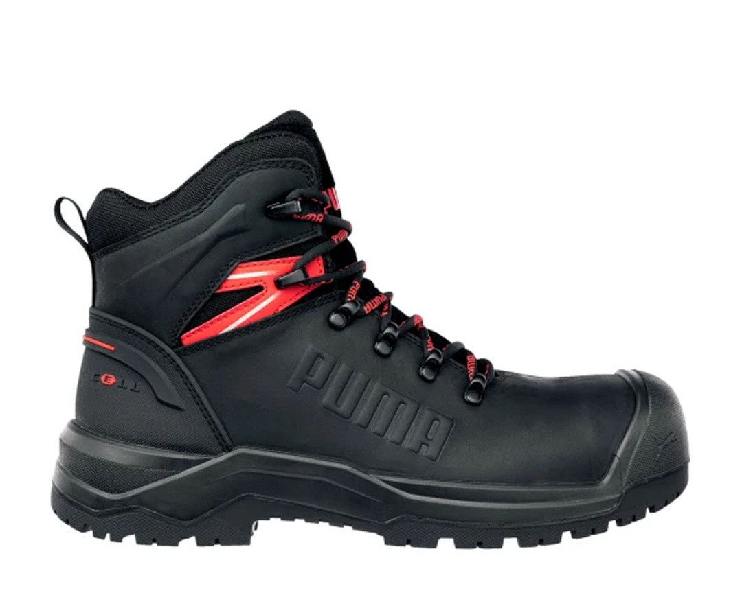 VISOKI DELOVNI ČEVLJI PUMA IRON HD BLK MID S3S ČRNI ŠT. 41