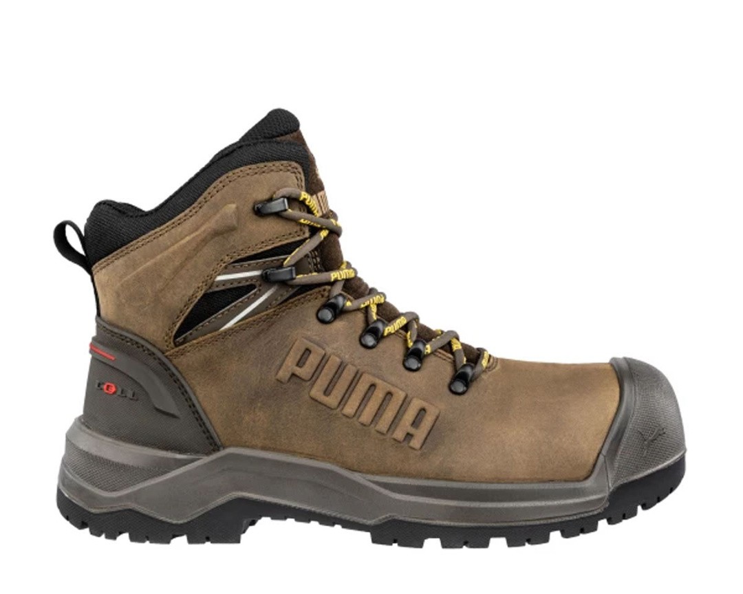 VISOKI DELOVNI ČEVLJI PUMA IRON HD BROWN MID S3S RJAVI ŠT. 39