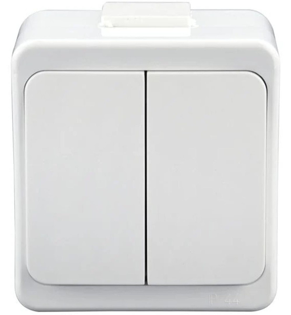 NADOMETNO STIKALO SMART SERIJSKO, BELO IP44