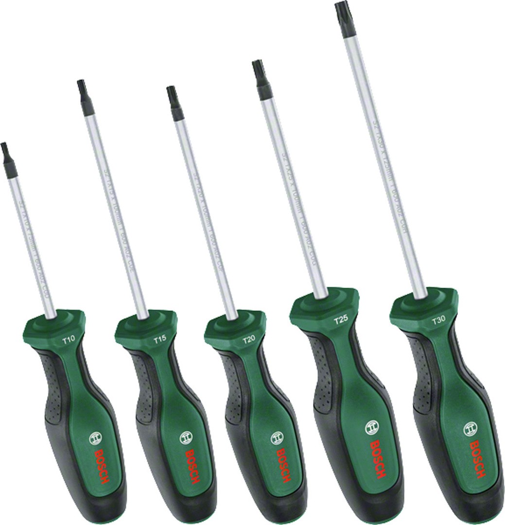 TORX IZVIJAČ BOSCH DIY 5-DELNI ZELENI PH PZ SL TX