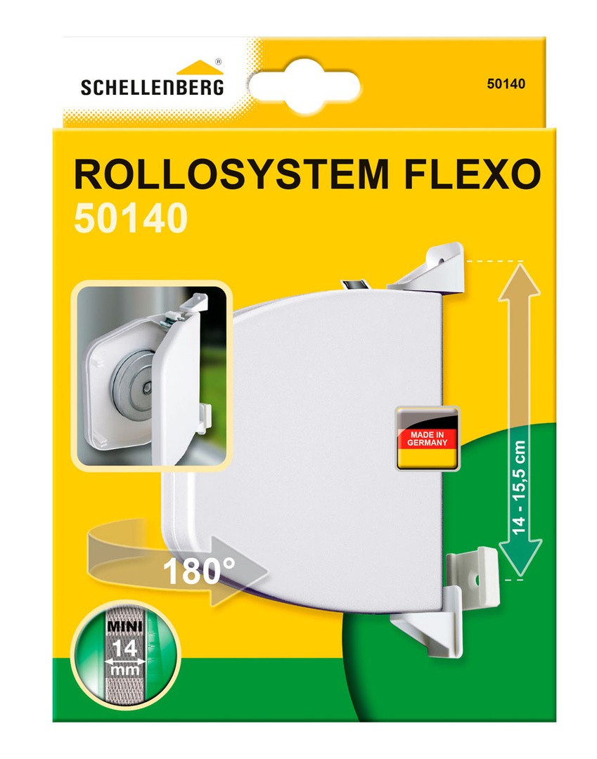 PRIBOR SCHELLENBERG NAVIJALEC ZA ROLETE FLEXO MINI S TEČAJI BEL