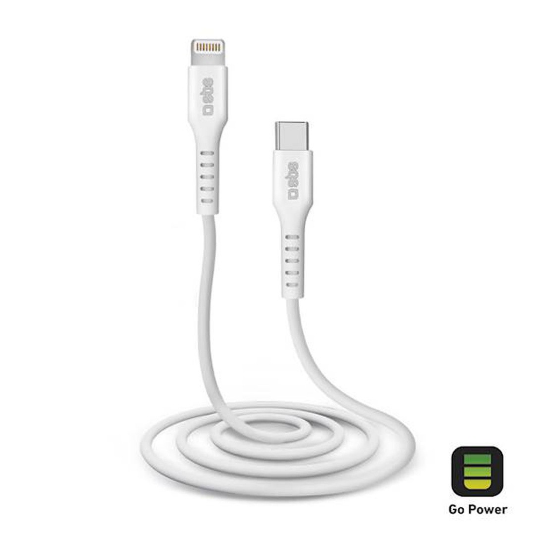 USB KABEL SBS KABEL LIGHTNING TO TYPE-C 1M WHITE