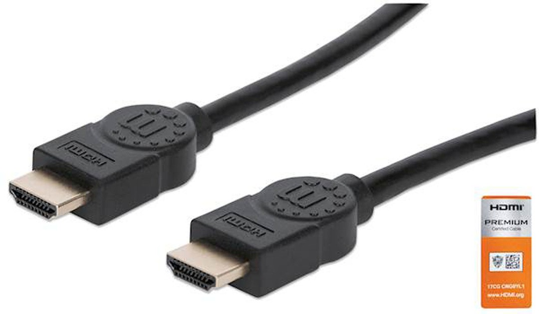 POVEZOVALNI KABEL MANHATTAN 4K@60HZ HDMI ETH 1M