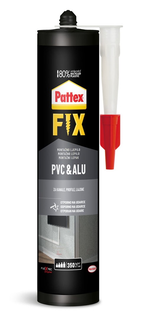 MONTAŽNO LEPILO HENKEL ACC PATTEX FIX PVC & ALU 440 G