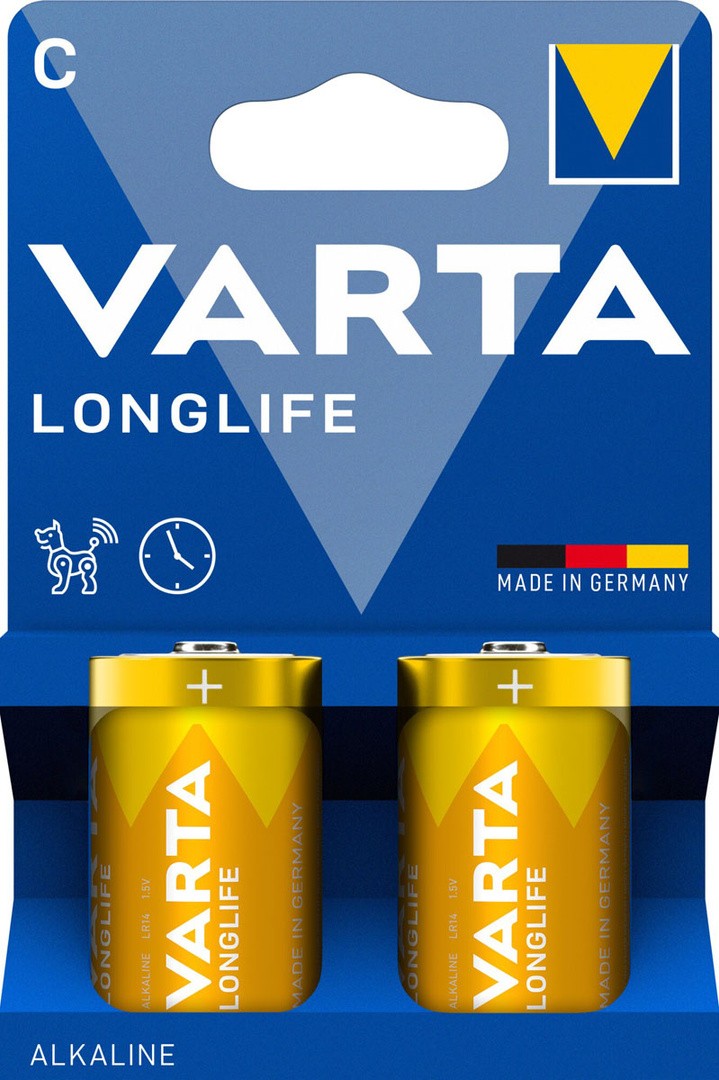 ALKALNI BATERIJSKI VLOŽEK VARTA LR14 BL/2 C LONGLIFE