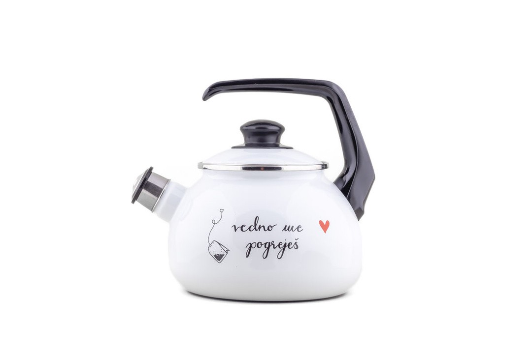 POSODA ZA TOPLE NAPITKE CUCKOO CUPS EMAJLIRAN ČAJNIK 20 CM 2.5L VEDNO ME POGRJEŠ