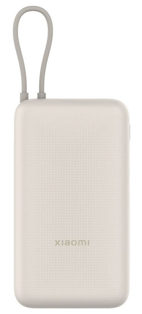 POLNILNIK ZA GSM XIAOMI POLNILNA BAT. 20000MAH Z VGRAJENIM KABLOM BEŽ