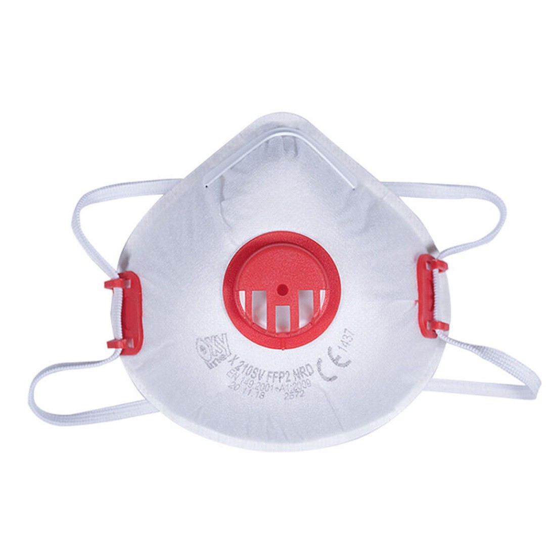 ZAŠČITNA RESPIRATOR MASKA OXYLINE XC 210 V FFP2 Z VENTILOM IN AKTIVNIM OGLEJM 3/1