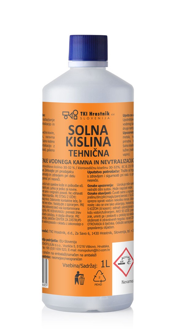 SPECIALNO ČISTILO TKI SOLNA KISLINA TEHNIČNA 1 L