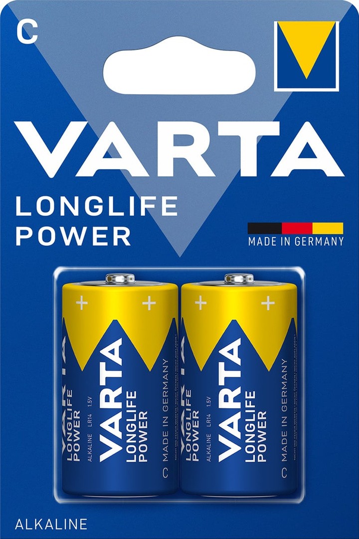 ALKALNI BATERIJSKI VLOŽEK VARTA LR14 / C LONGLIFE POWER BL/2, 1.5V