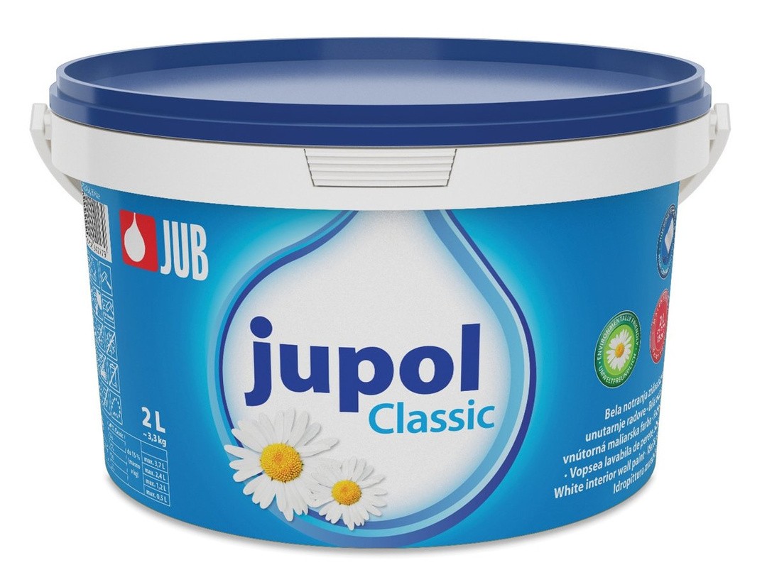 NOTRANJA ZIDNA BARVA JUB JUPOL CLASSIC BELI 2 L