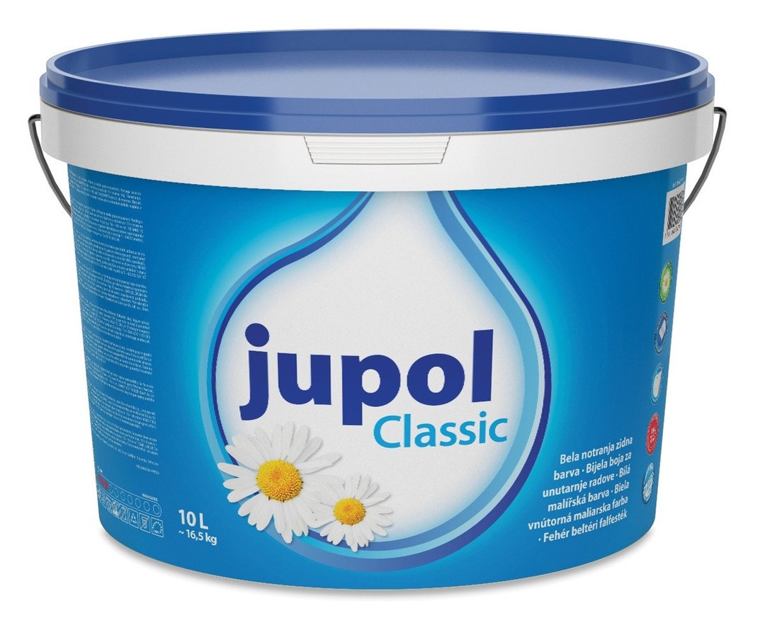 NOTRANJA ZIDNA BARVA JUB JUPOL CLASSIC BELI 10 L