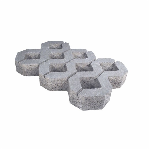 BETONSKA PLOŠČA JARC TRAVNA 60/40/8 CM DVOSLOJNA SIVA