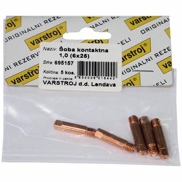 KONTAKTNA ŠOBA MIG/MAG VARSTROJ 1.0 M6 (FI 6X25) 680635