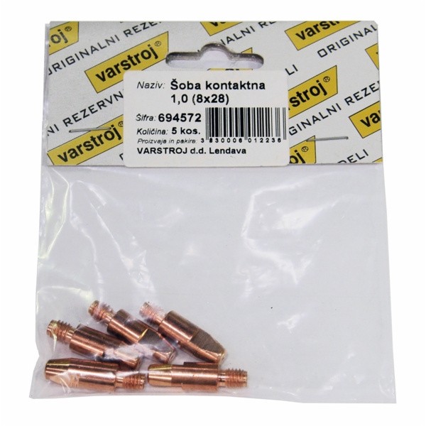 KONTAKTNA ŠOBA MIG/MAG VARSTROJ 1.0 M6 (FI 8X30) 24158 E-CU