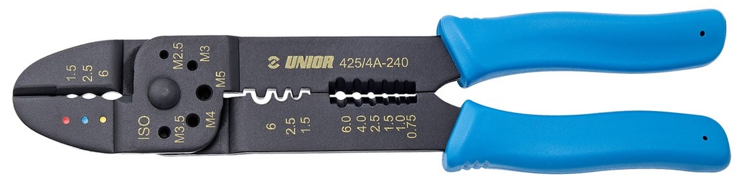 KLEŠČE ZA PRIKLJUČKE UNIOR 240/1.5-6 MM PVC ROČAJ ART. 425/4A