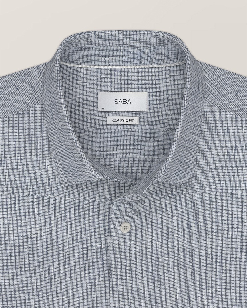 Anderson Long Sleeve Classic Linen Shirt - SABA