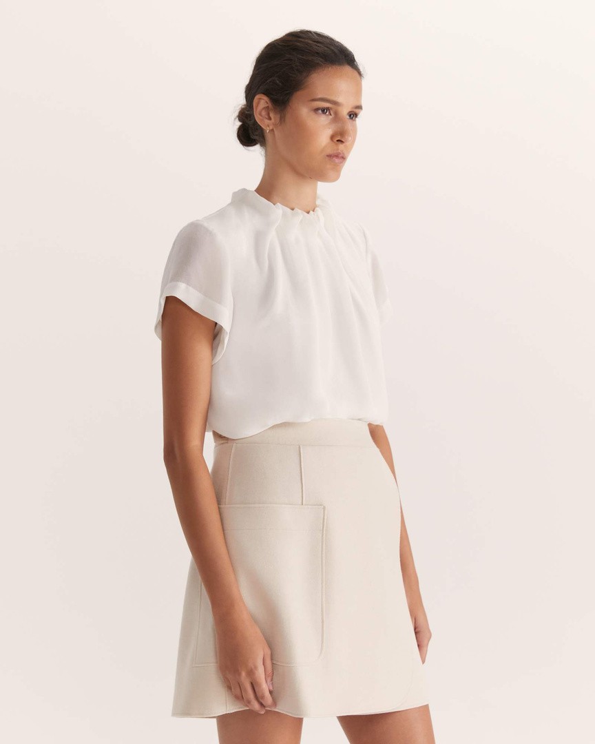 [COSYHARU]Beloa Golgi Henley Neck Short Sleeve関税・配送料込 COSYHARU]Beloa Golgi Henley Neck Short Sleeve関税・配送料込