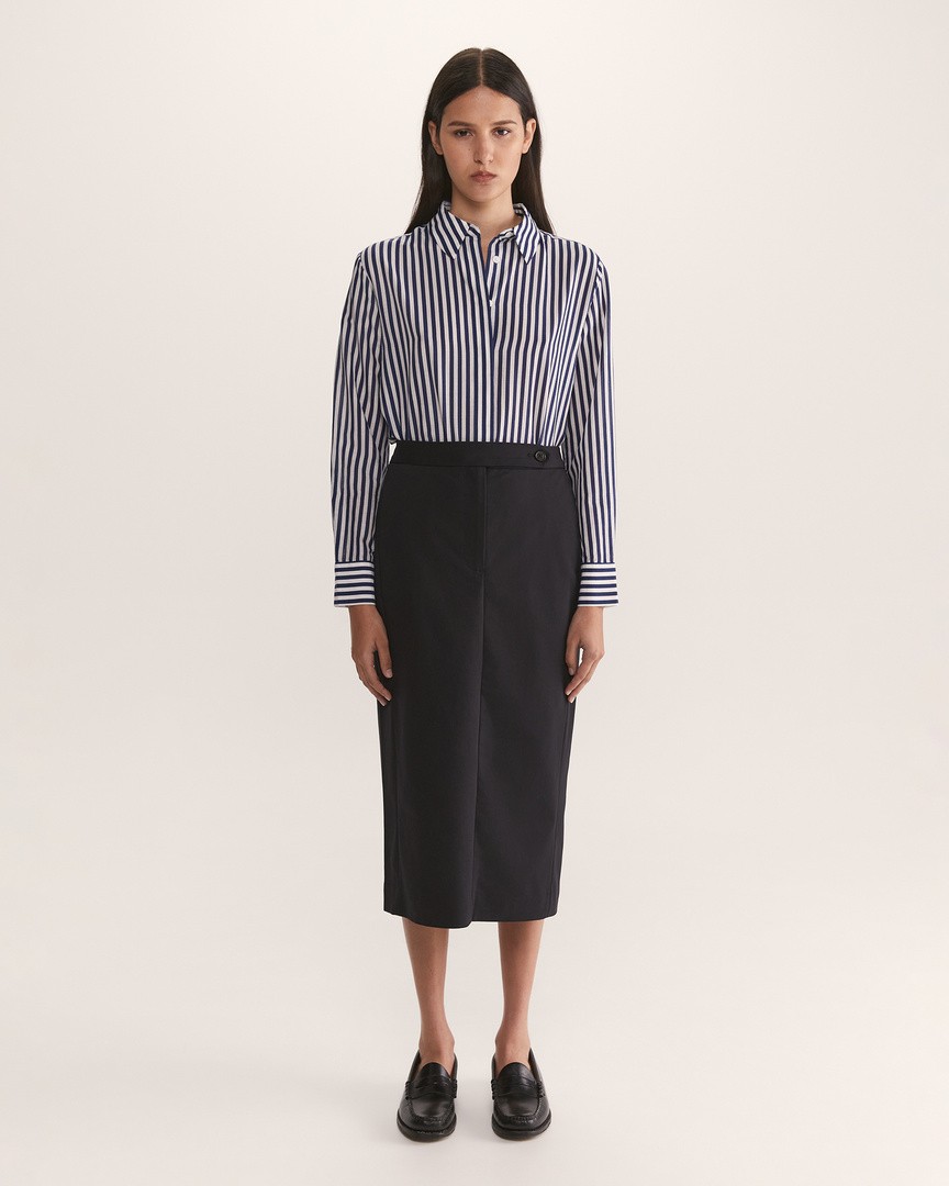 Silk wool hotsell midi skirt