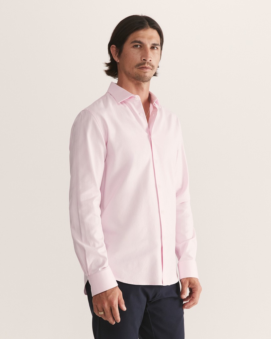 Men's Lilac Classic Easy Care Long Sleeve Shirt