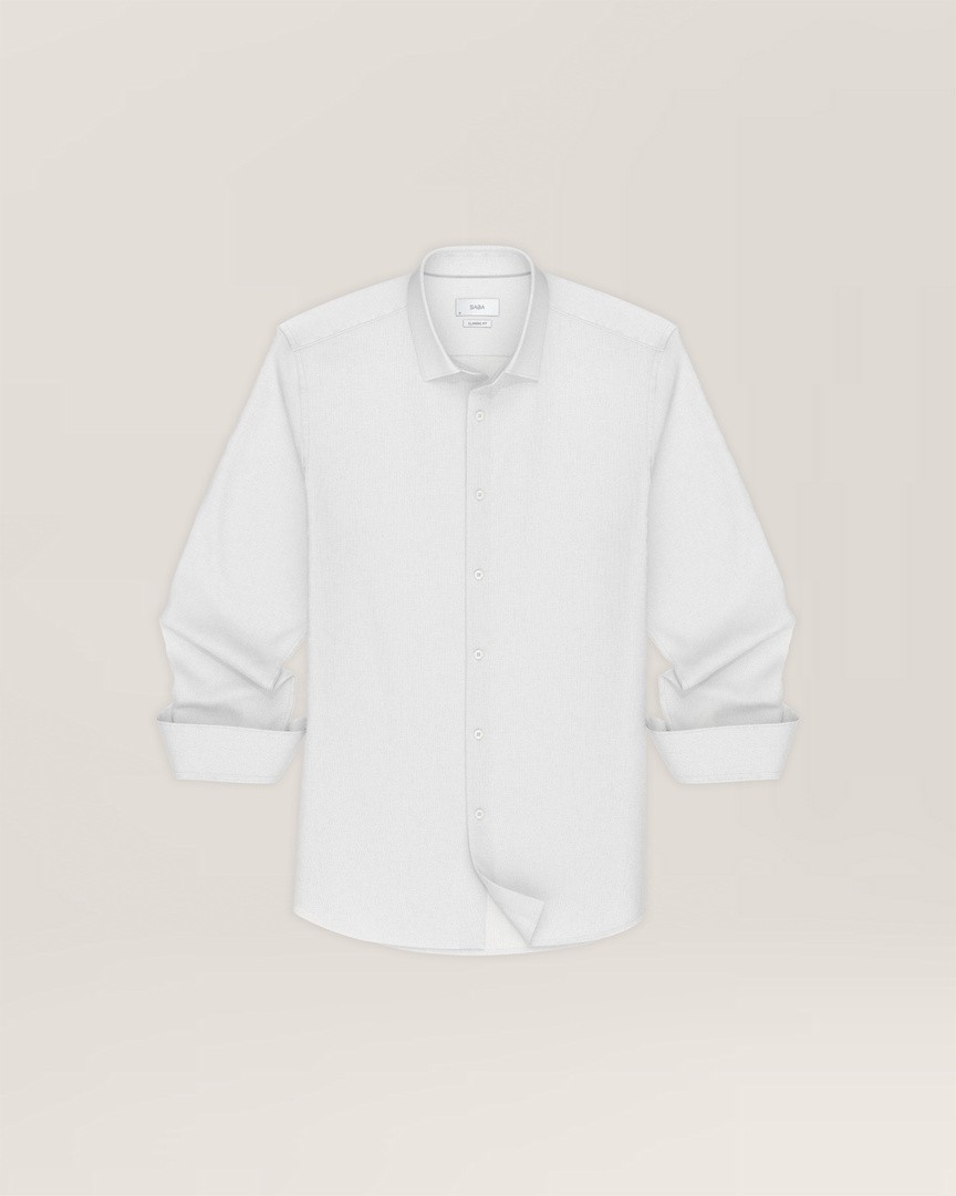 Anderson Long Sleeve Classic Linen Shirt - SABA