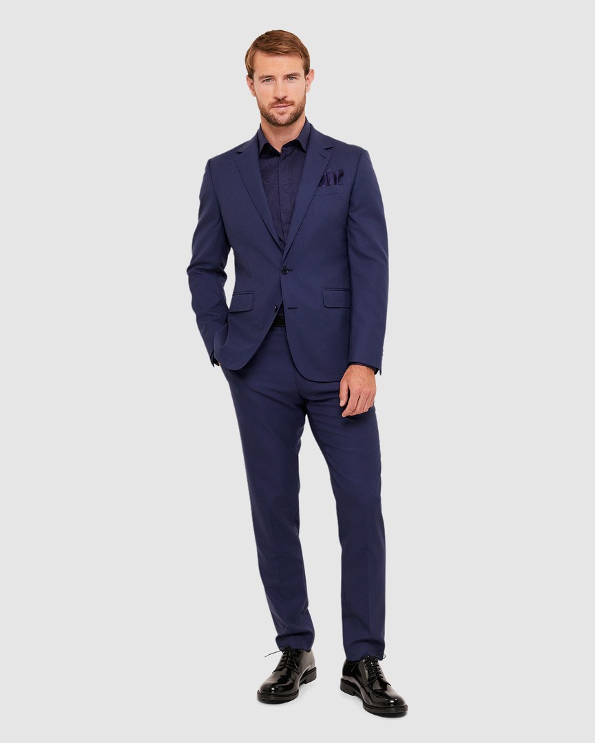 Walkin Silk Pocket Square in Blue Multi - SABA