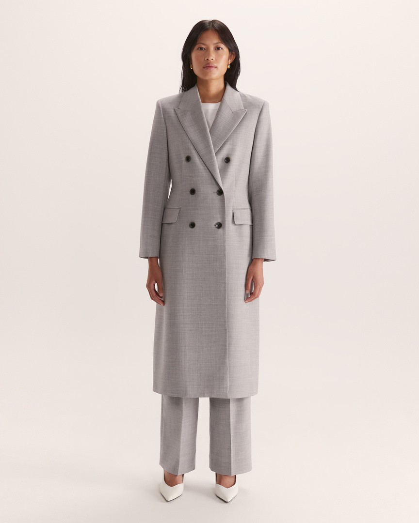 Frankie Wool Blend Longline Coat - SABA