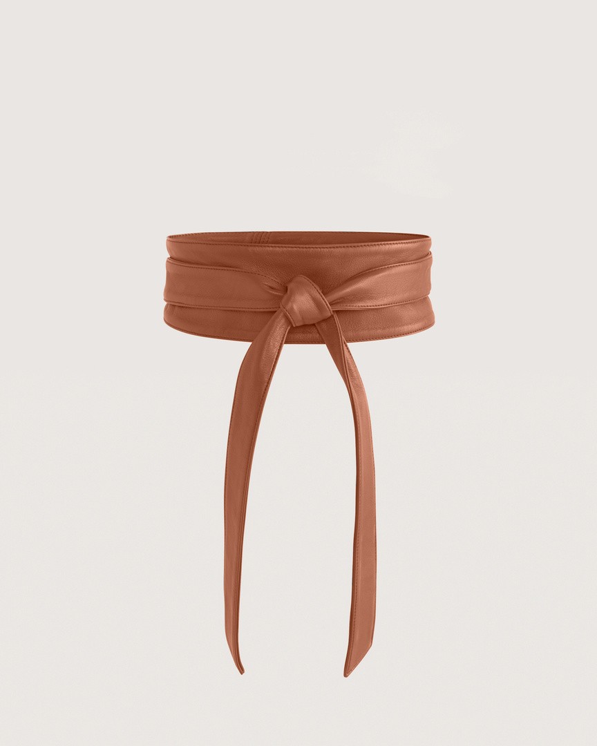 Ayla Leather Tie Belt - SABA