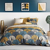 Parure De Lit 240x260 Cm 3 Pièces - Style Bohème, Microfibre Douce, Reversibles