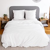 Lanqinglv Housse de Couette 220x240cm Flanelle Polaire Sherpa Hiver